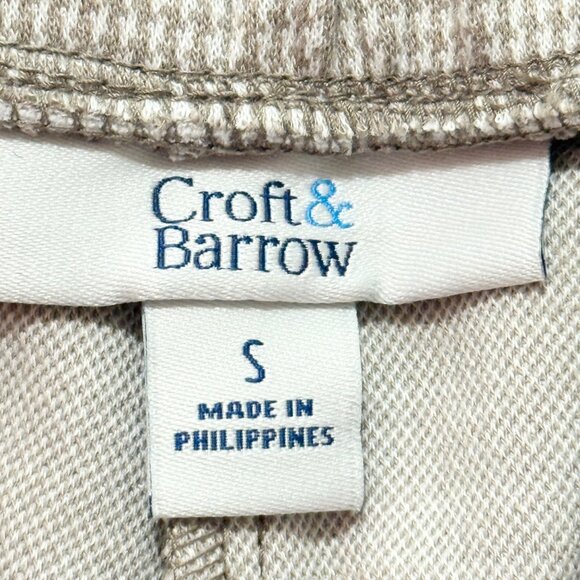 Croft & Barrow Womens Pull-on Stretch Houndstooth Pintuck Beige Ankle Pants Sz S - Picture 5 of 10